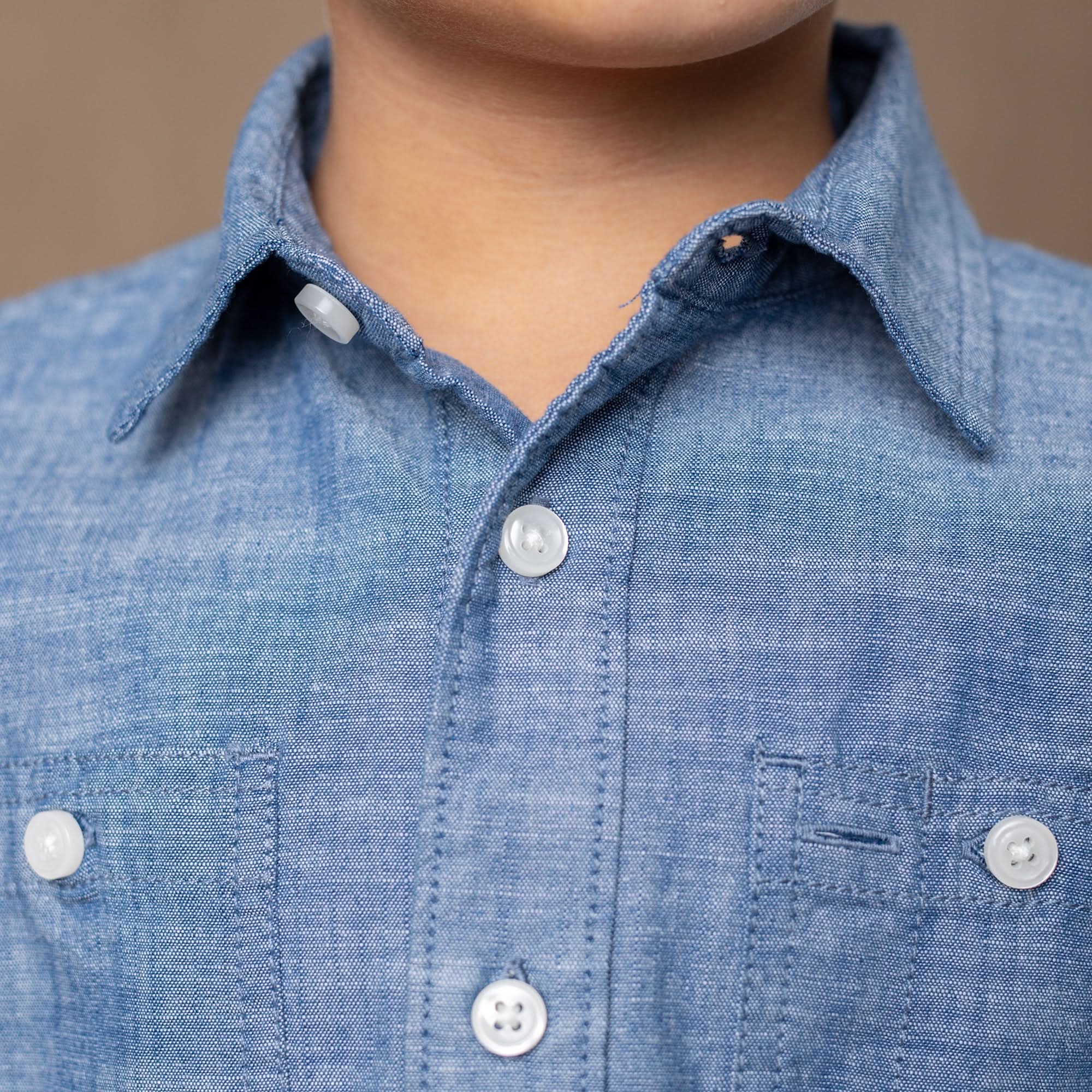 Organic Chambray Button Down Shirt