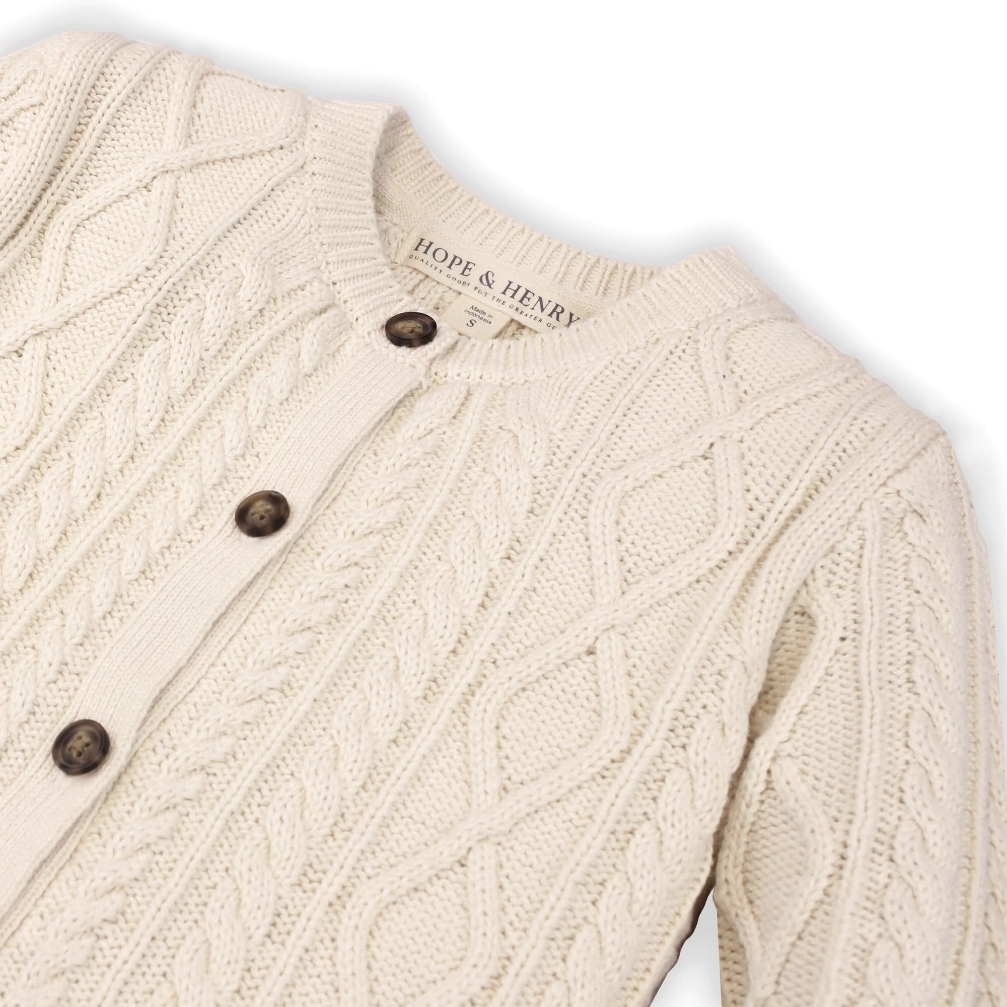 Cable Peplum Cardigan - Baby