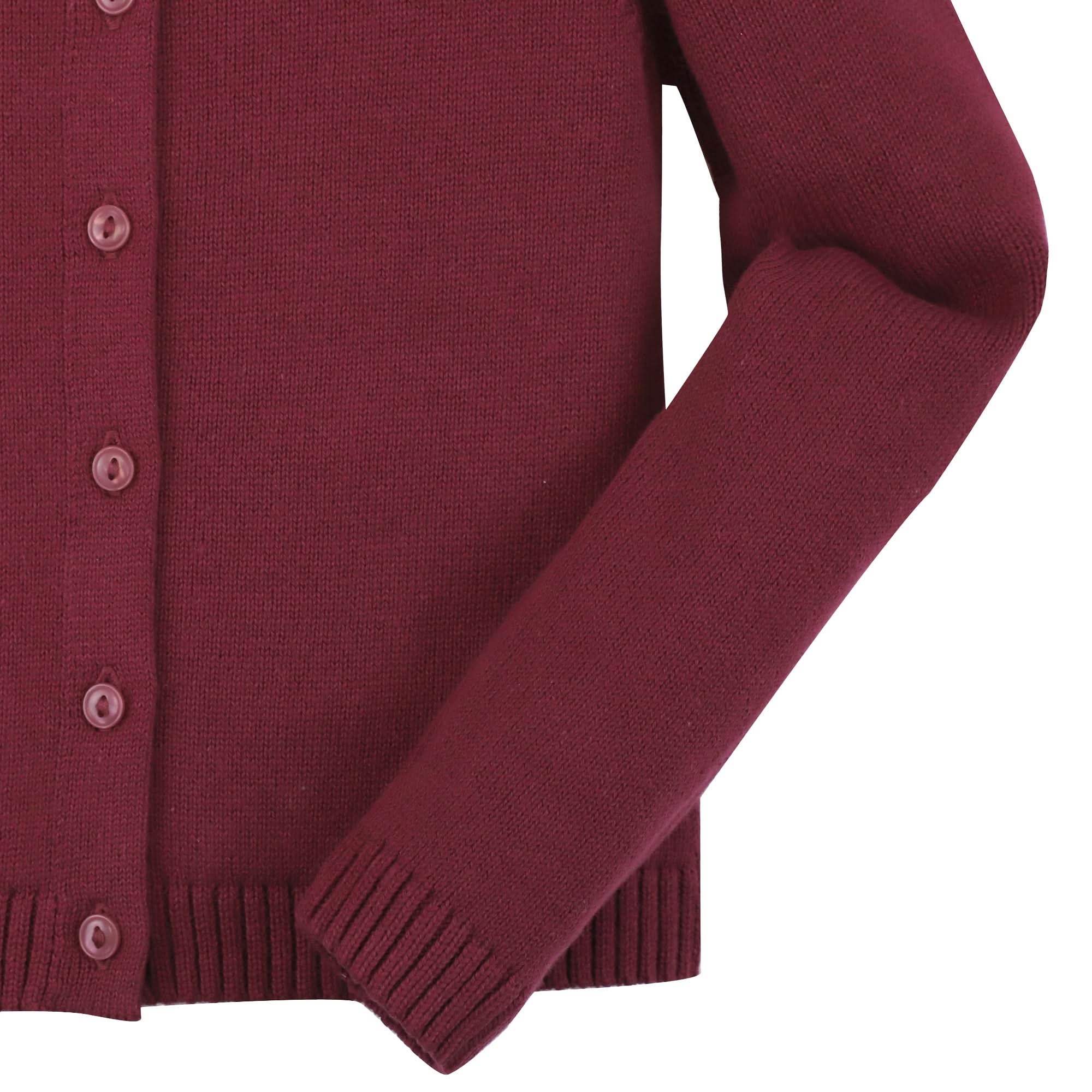 Organic Ruffle Collar Cardigan