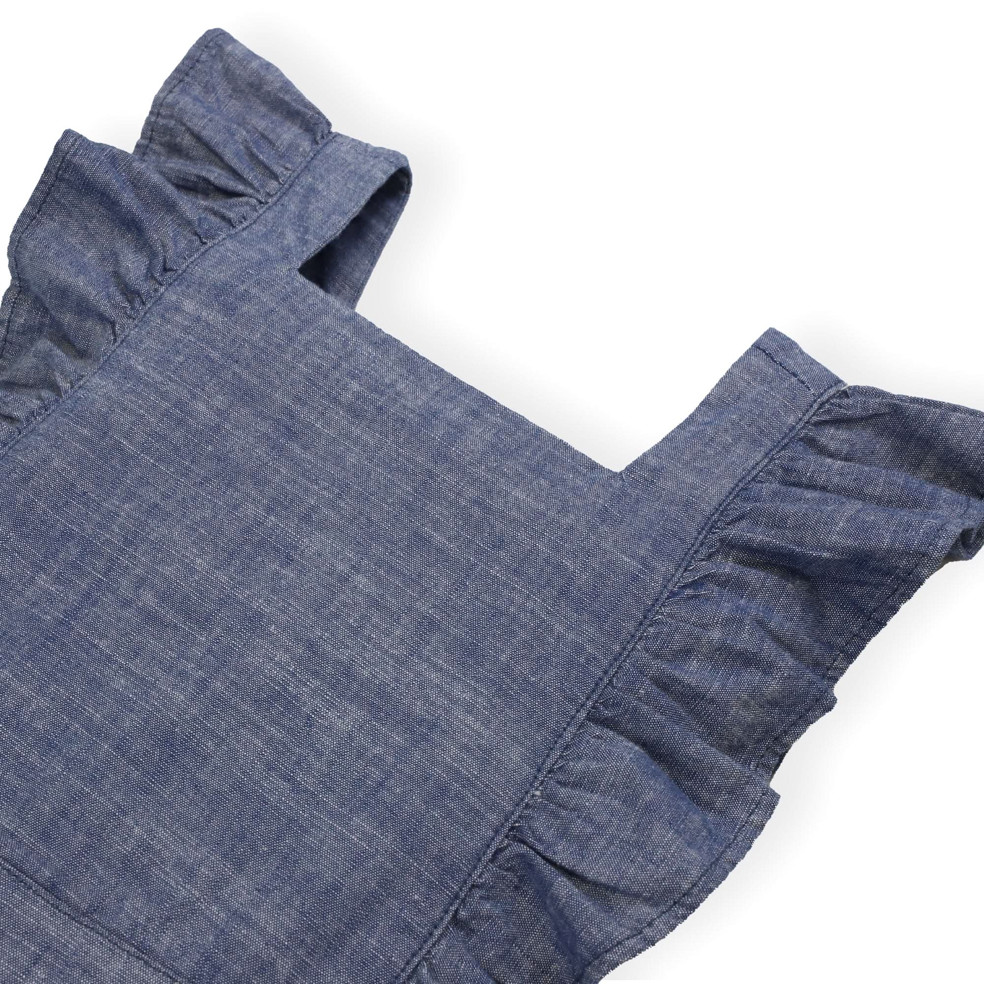 Organic Chambray Ruffle Jumper