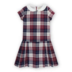 Organic Peter Pan Collar Pleated Dress