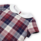 Organic Peter Pan Collar Pleated Dress