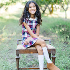 Organic Peter Pan Collar Pleated Dress - Baby