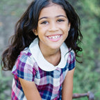 Organic Peter Pan Collar Pleated Dress - Baby