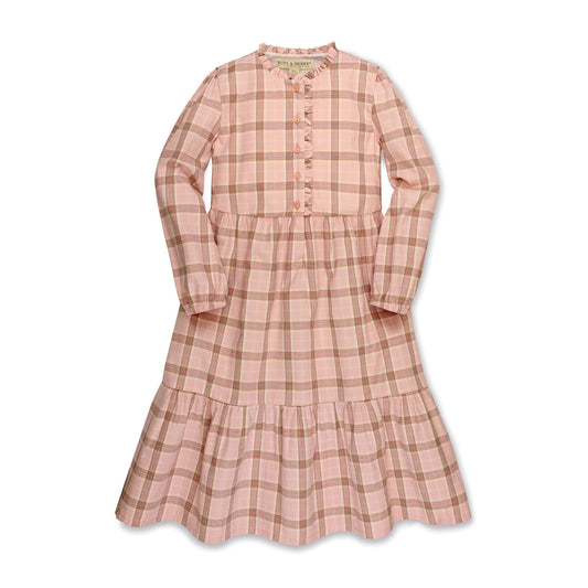 Tiered Ruffle Neck Dress - Made with Organic Cotton