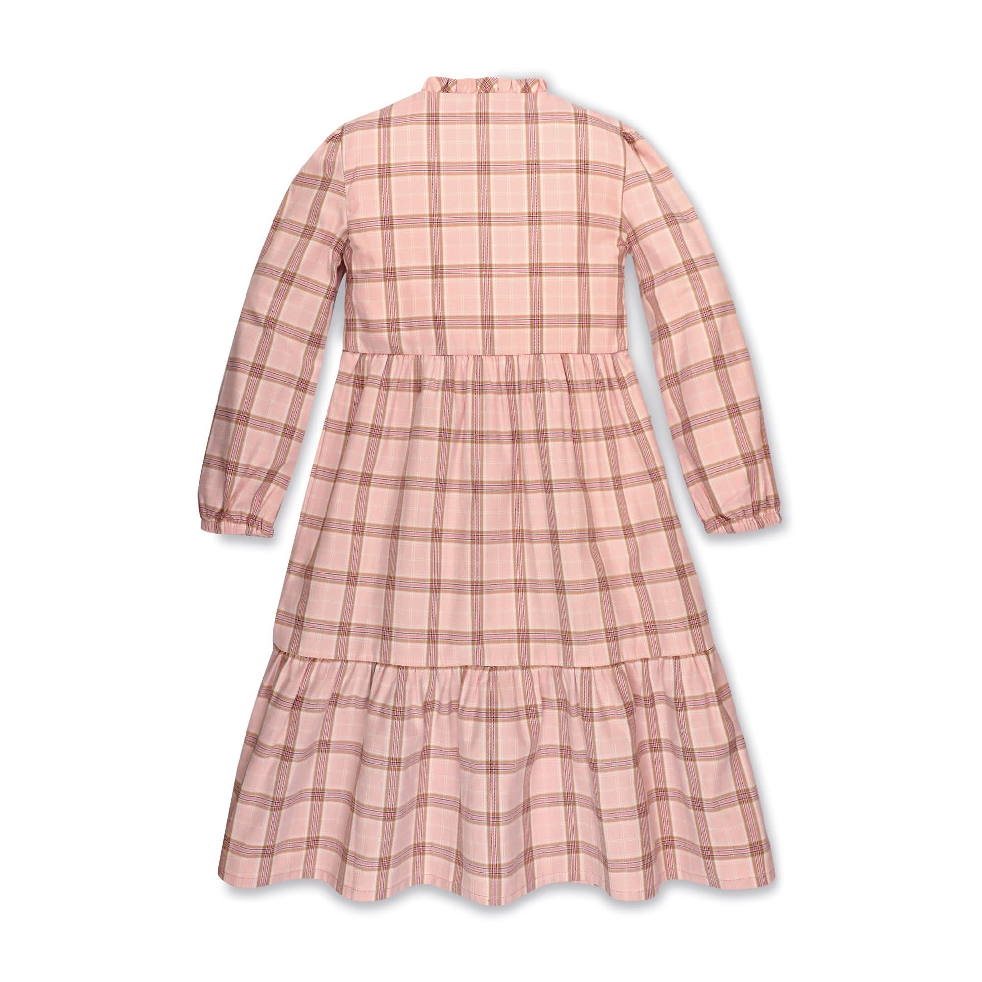 Tiered Ruffle Neck Dress - Organic Cotton