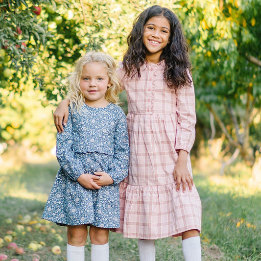 Tiered Ruffle Neck Dress - Made with Organic Cotton