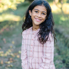 Tiered Ruffle Neck Dress - Organic Cotton