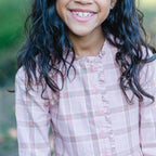 Tiered Ruffle Neck Dress - Organic Cotton