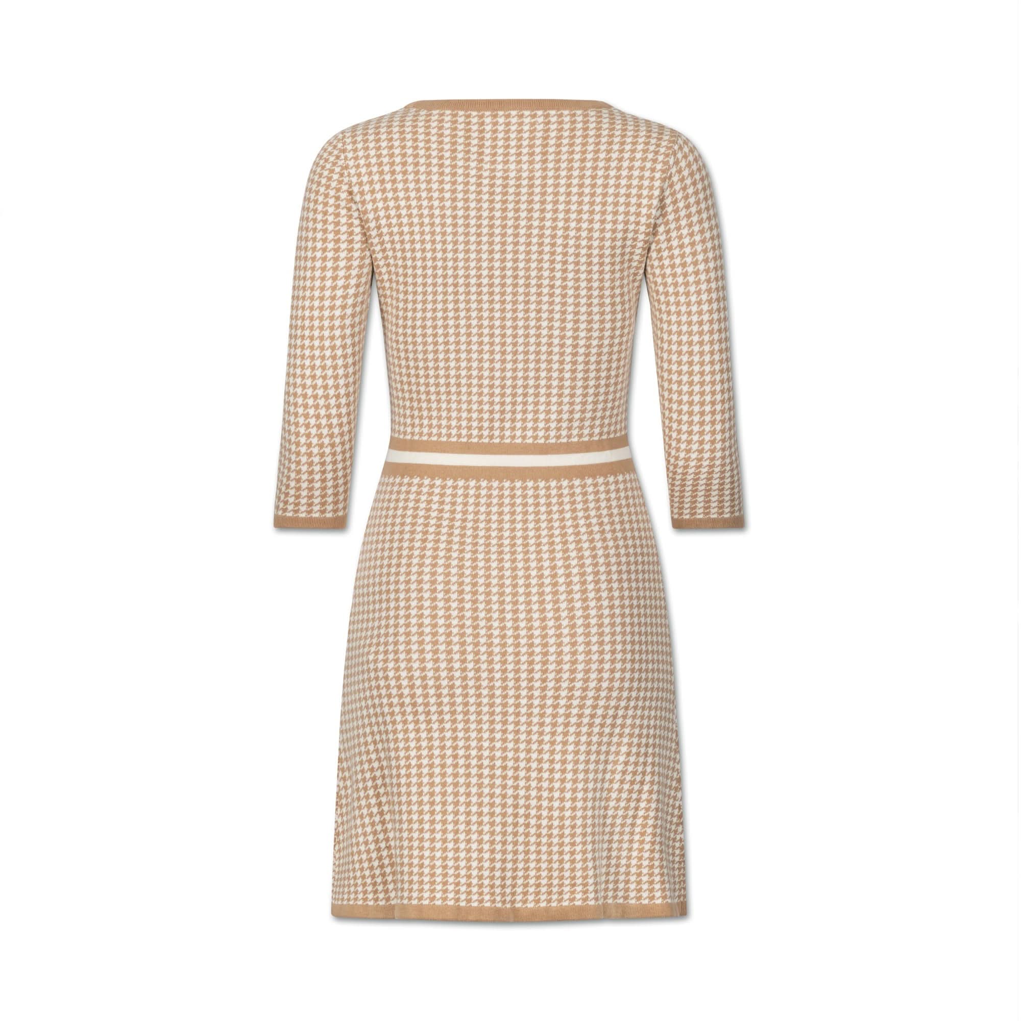 3/4 Sleeve Fit and Flare Sweater Dress