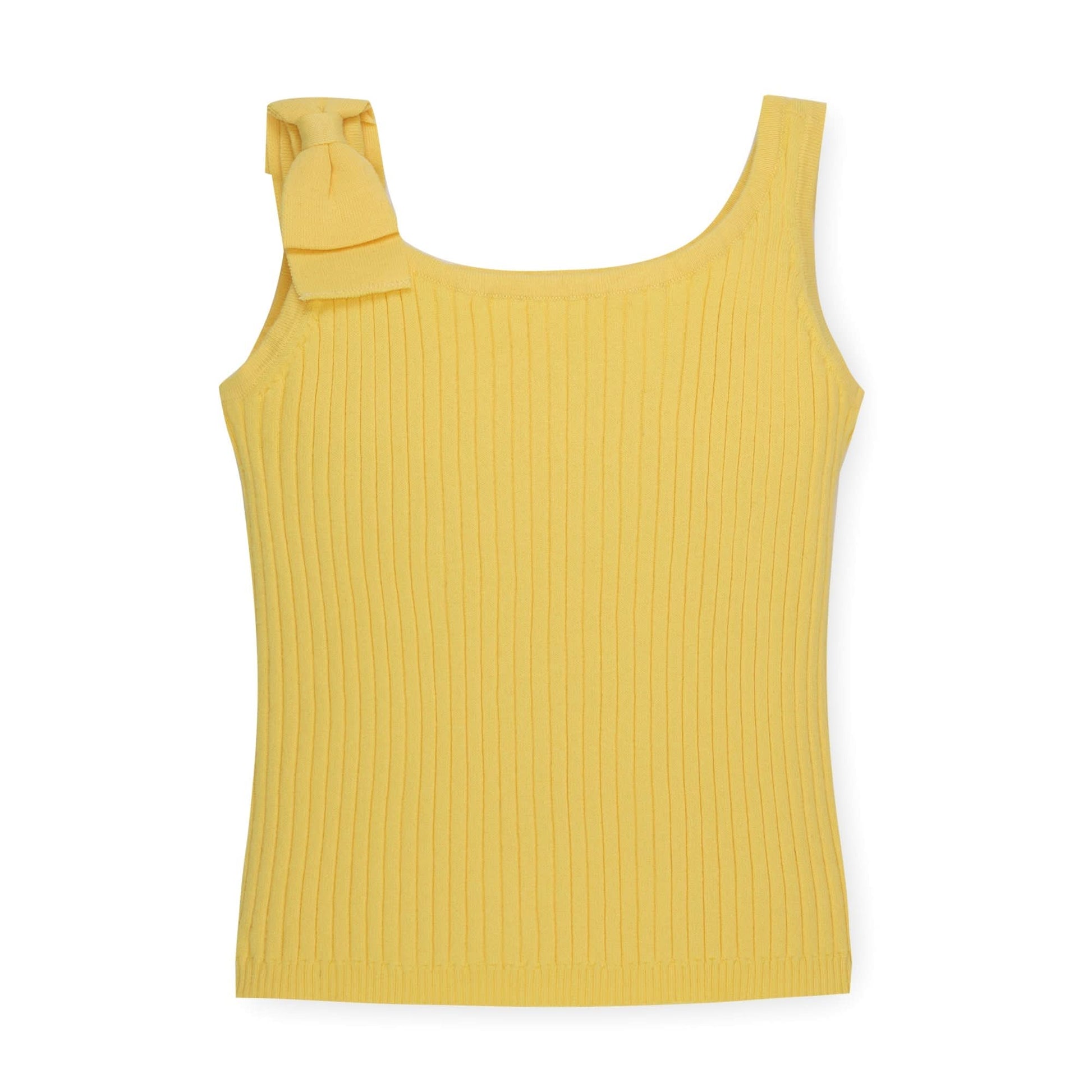 Yellow Bow Sweater Tank