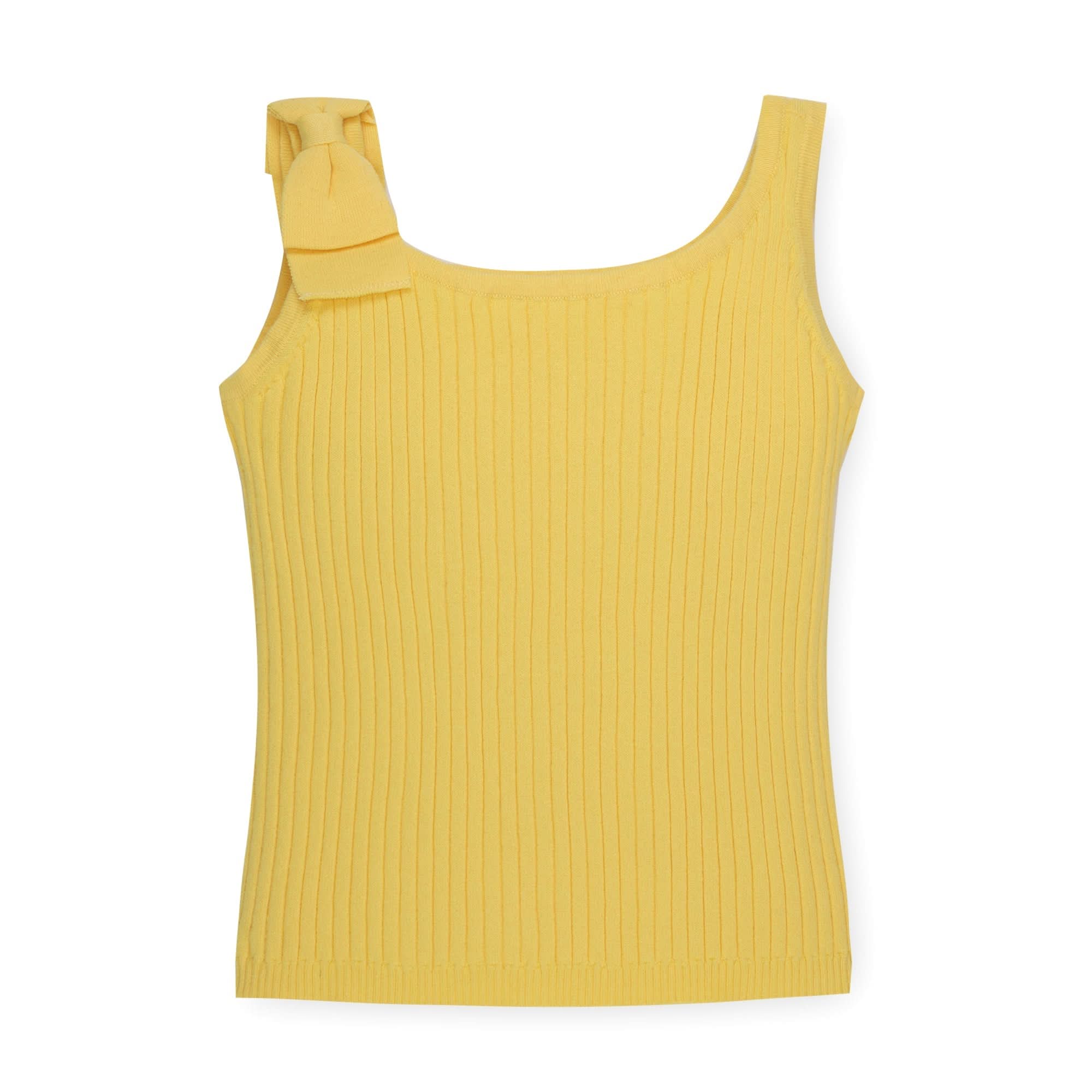 Yellow Bow Sweater Tank