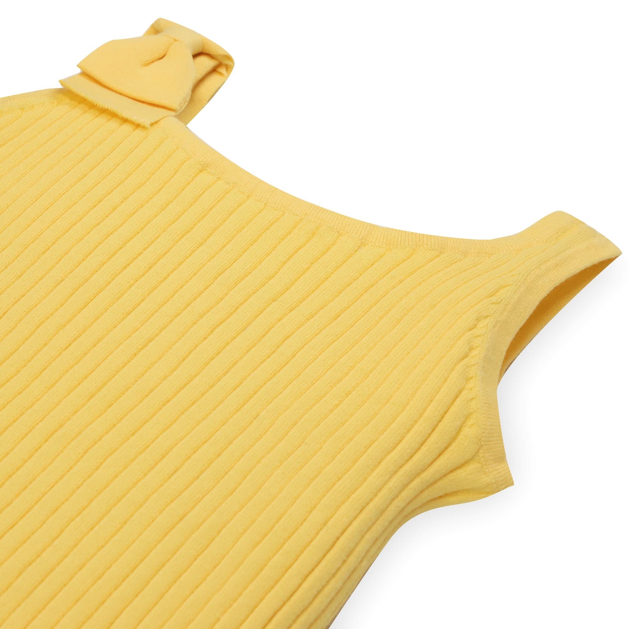 Yellow Bow Sweater Tank