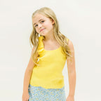 Yellow Bow Sweater Tank