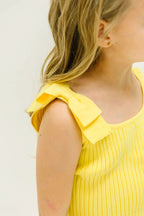Yellow Bow Sweater Tank