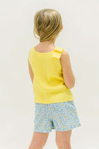 Yellow Bow Sweater Tank