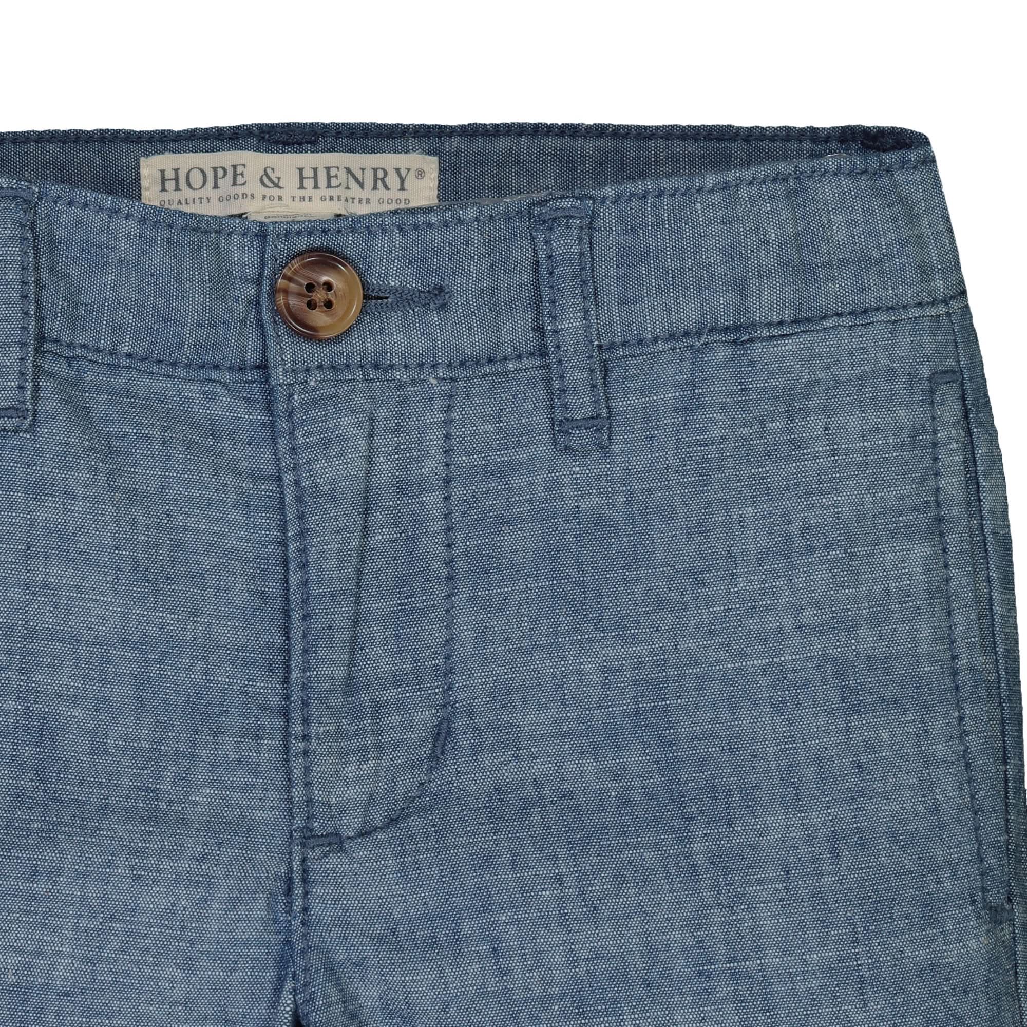 Organic Chambray Suit Pant