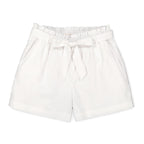 Women's Cinched Waist Linen Shorts
