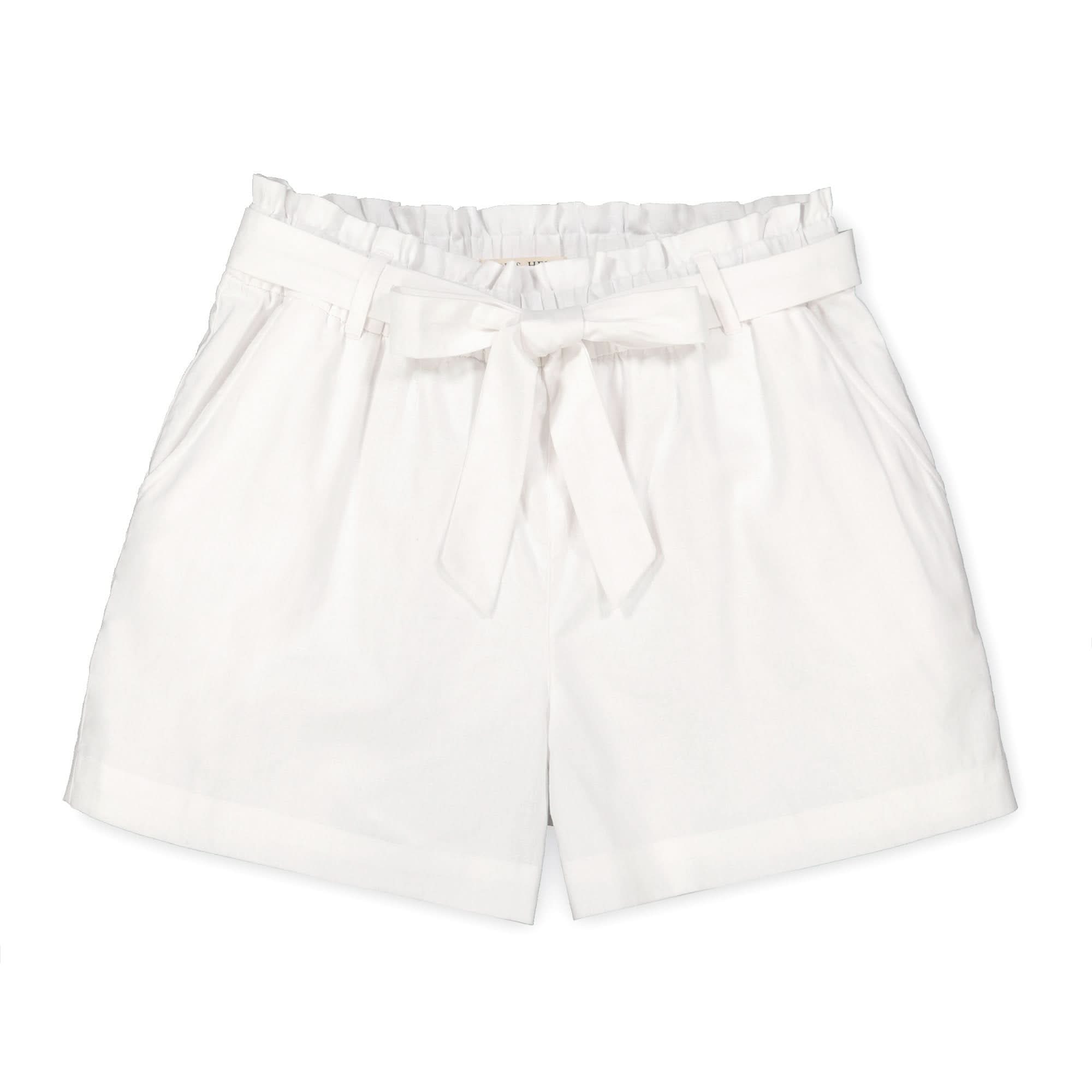 Women's Cinched Waist Linen Shorts
