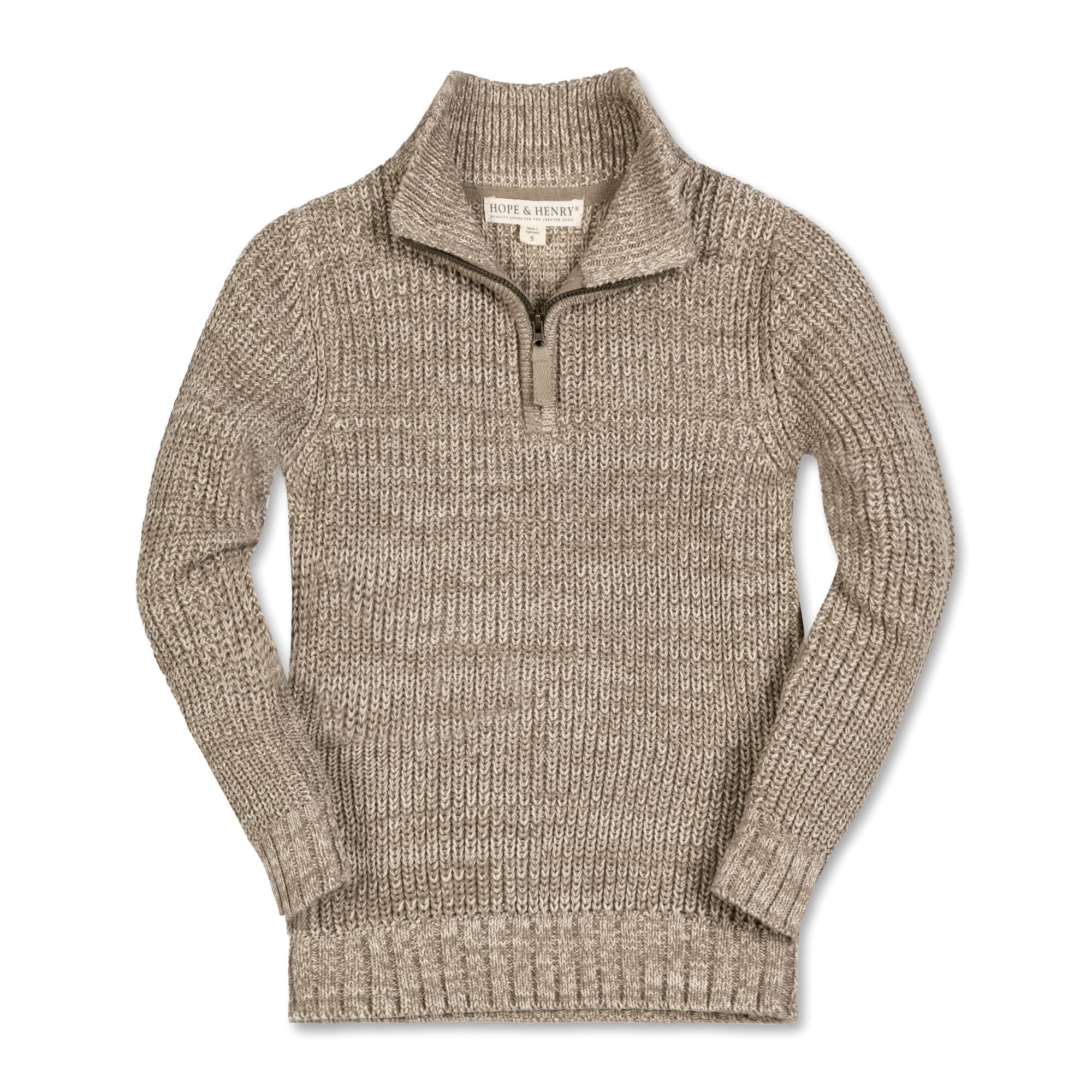 Half Zip Pullover Organic Sweater