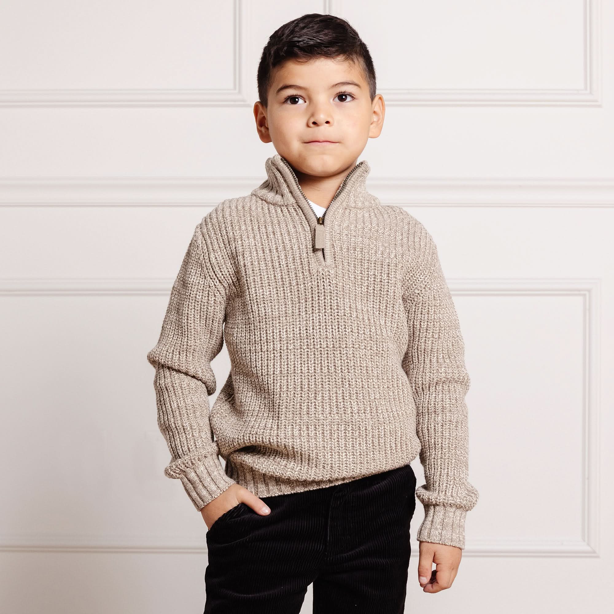 Half Zip Pullover Organic Sweater