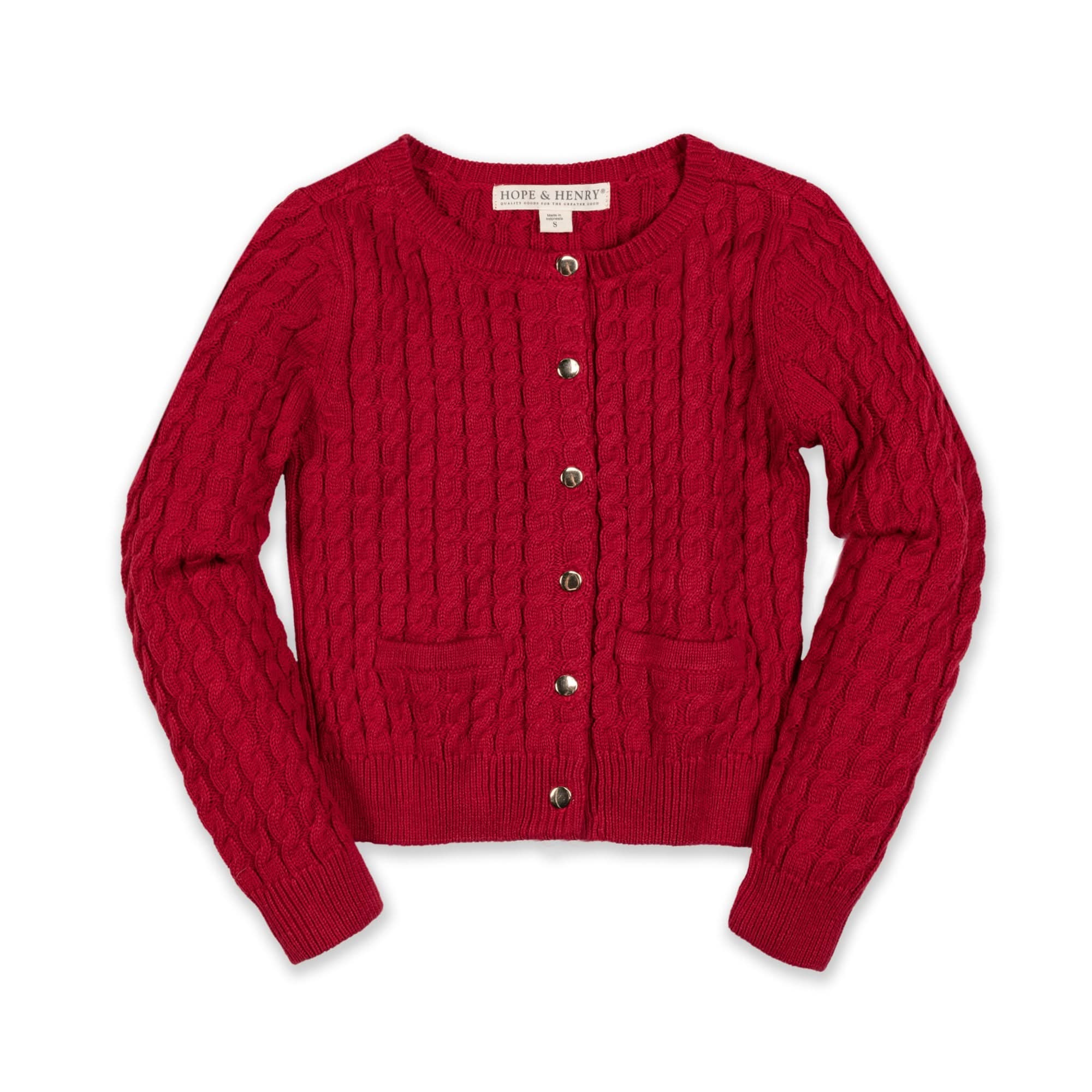 Classic Cable Organic Cardigan
