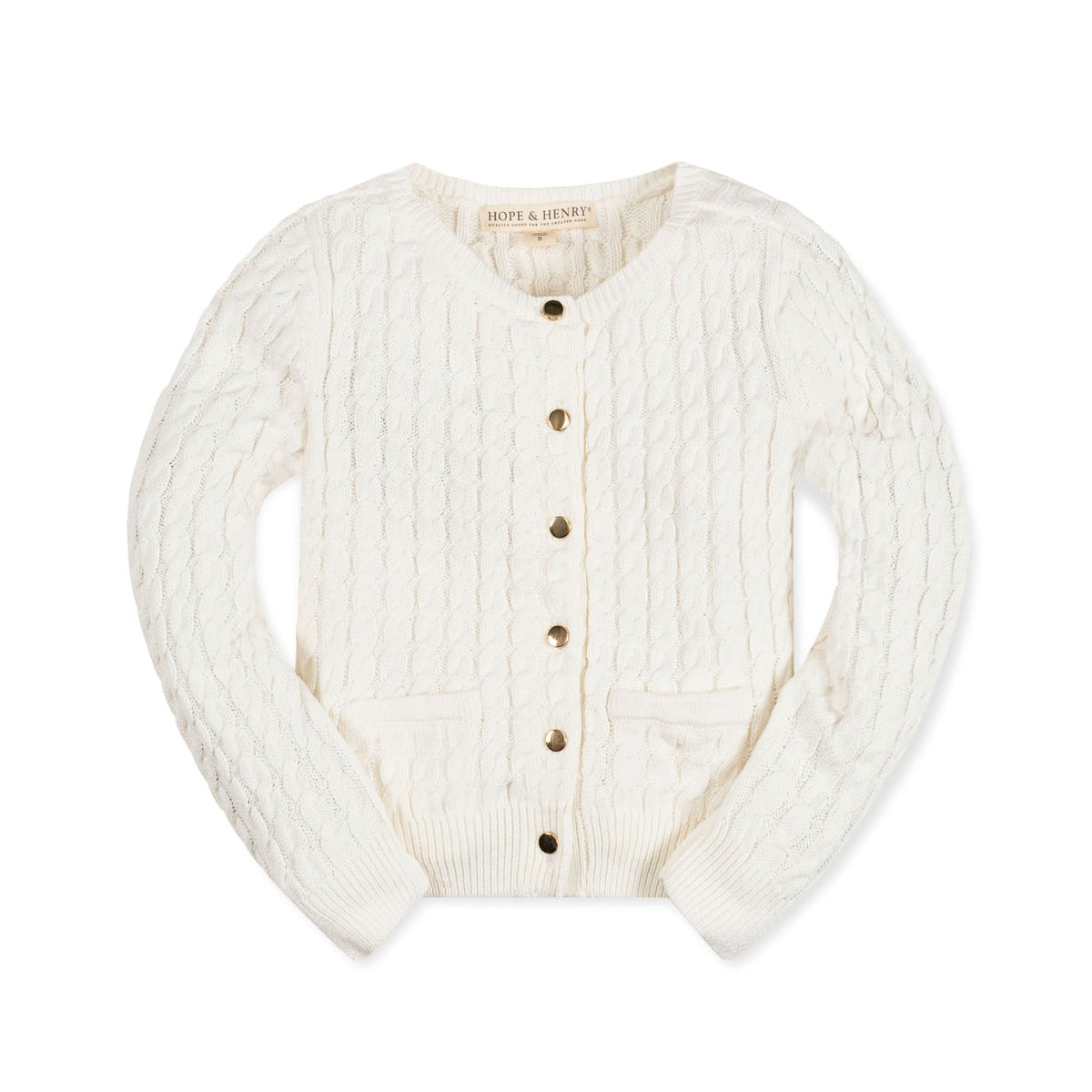 Classic Cable Organic Cardigan