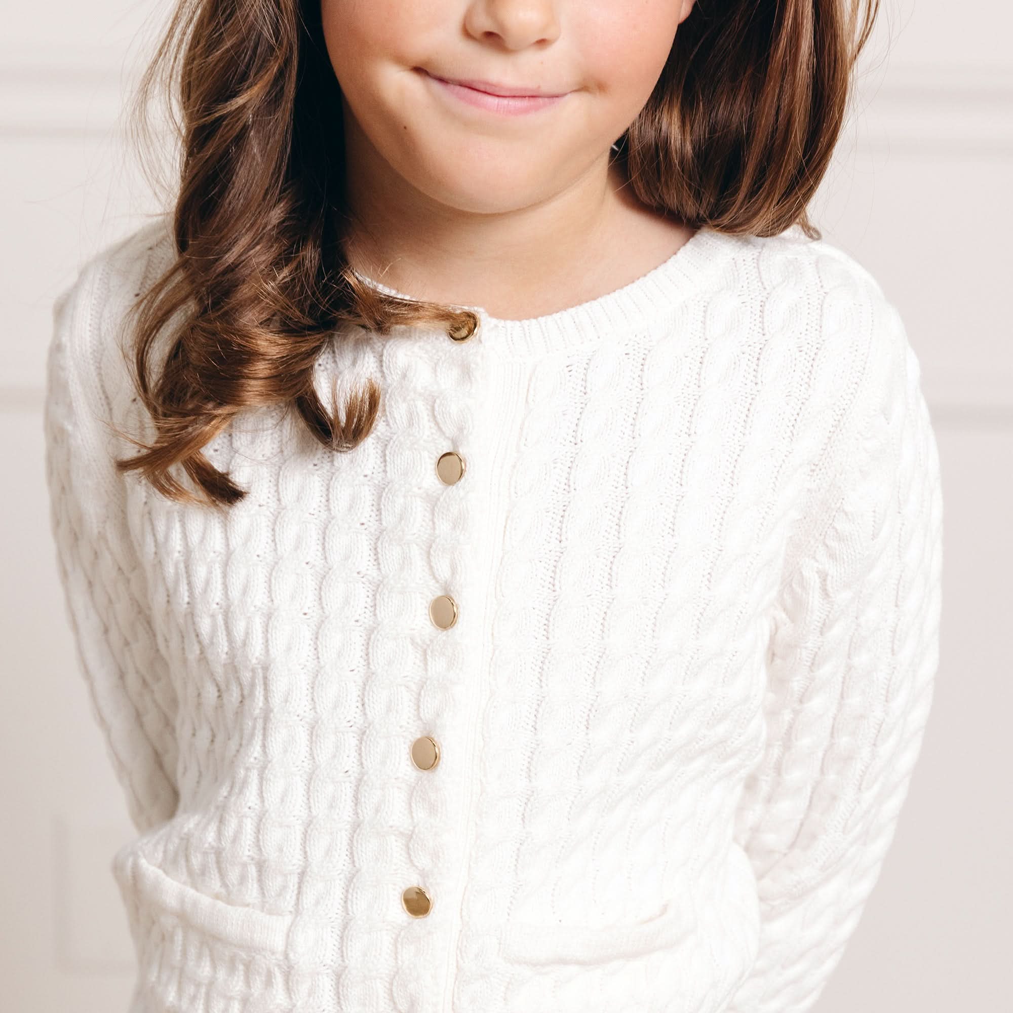 Classic Cable Organic Cardigan