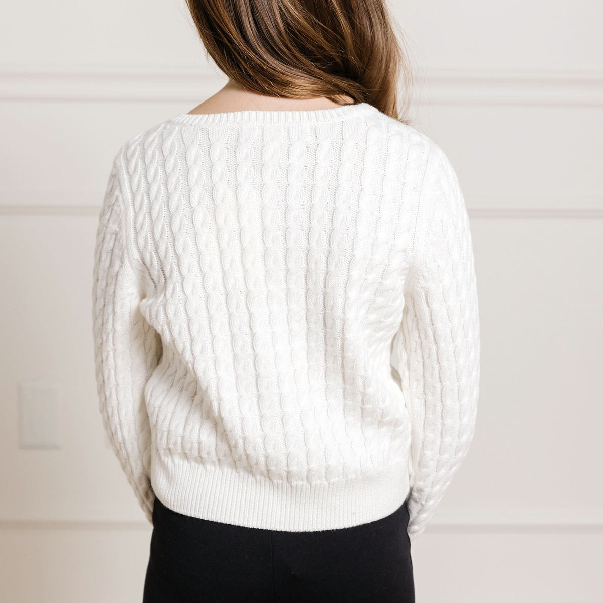 Classic Cable Organic Cardigan