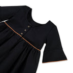 Ruffle Sleeve Ponte Dress