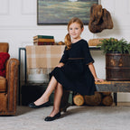 Ruffle Sleeve Ponte Dress