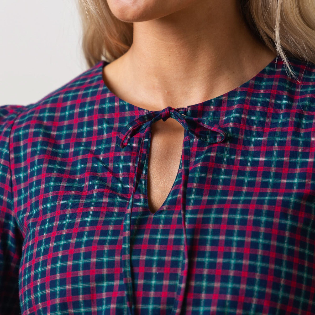 Women's Smocked Keyhole Dress