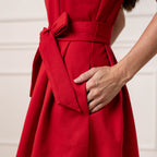 Women's Sleeveless Ponte Skater Dress