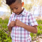 Boys Linen Short Sleeve Shirt