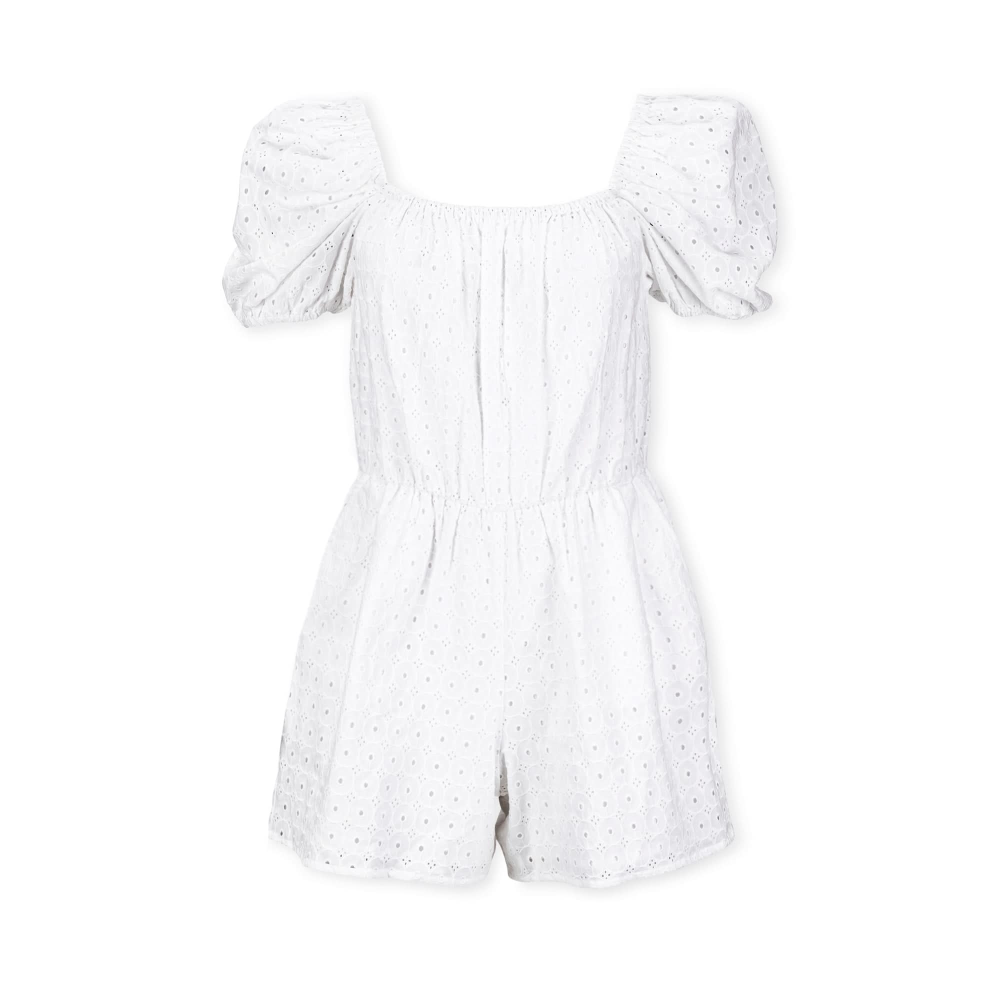 Organic Eyelet Romper