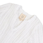 V-Neck Pointelle Sweater