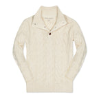 Organic Mock Neck Cable Sweater - Baby