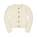 Organic Chevron Cable Cardigan