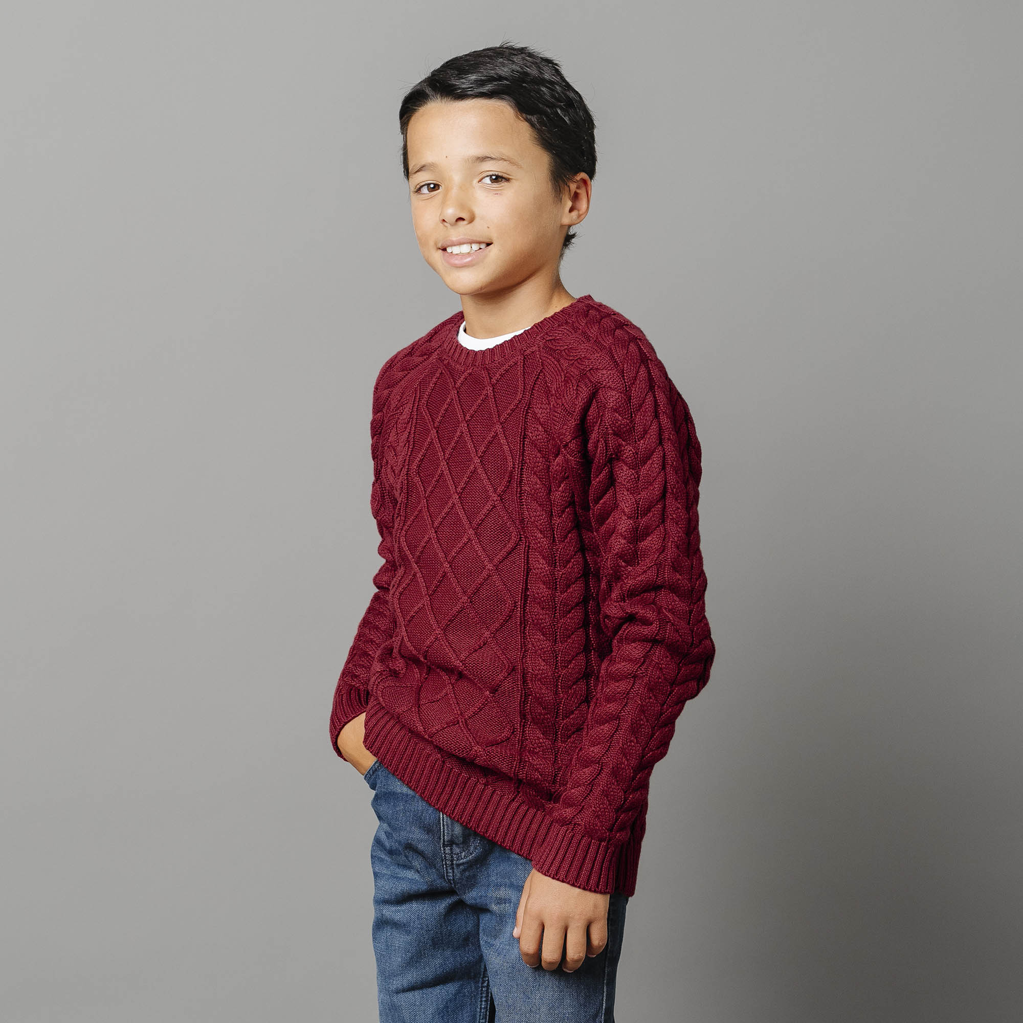Organic Raglan Fisherman Sweater
