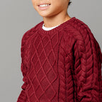 Organic Raglan Fisherman Sweater