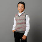 Organic Intarsia Sweater Vest - Baby