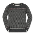 Organic Intarsia Crew Neck Sweater