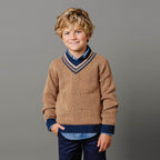Organic Intarsia Cricket Sweater