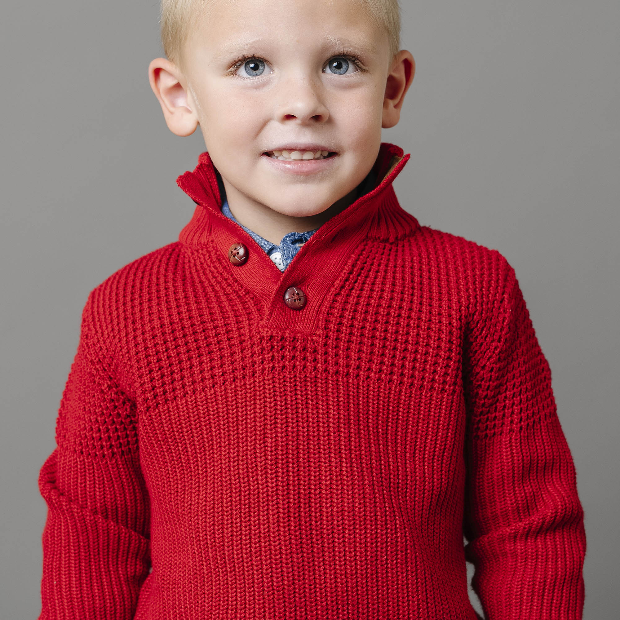 Organic Mix Stitch Mock Neck Sweater with Elbow Patches - Baby