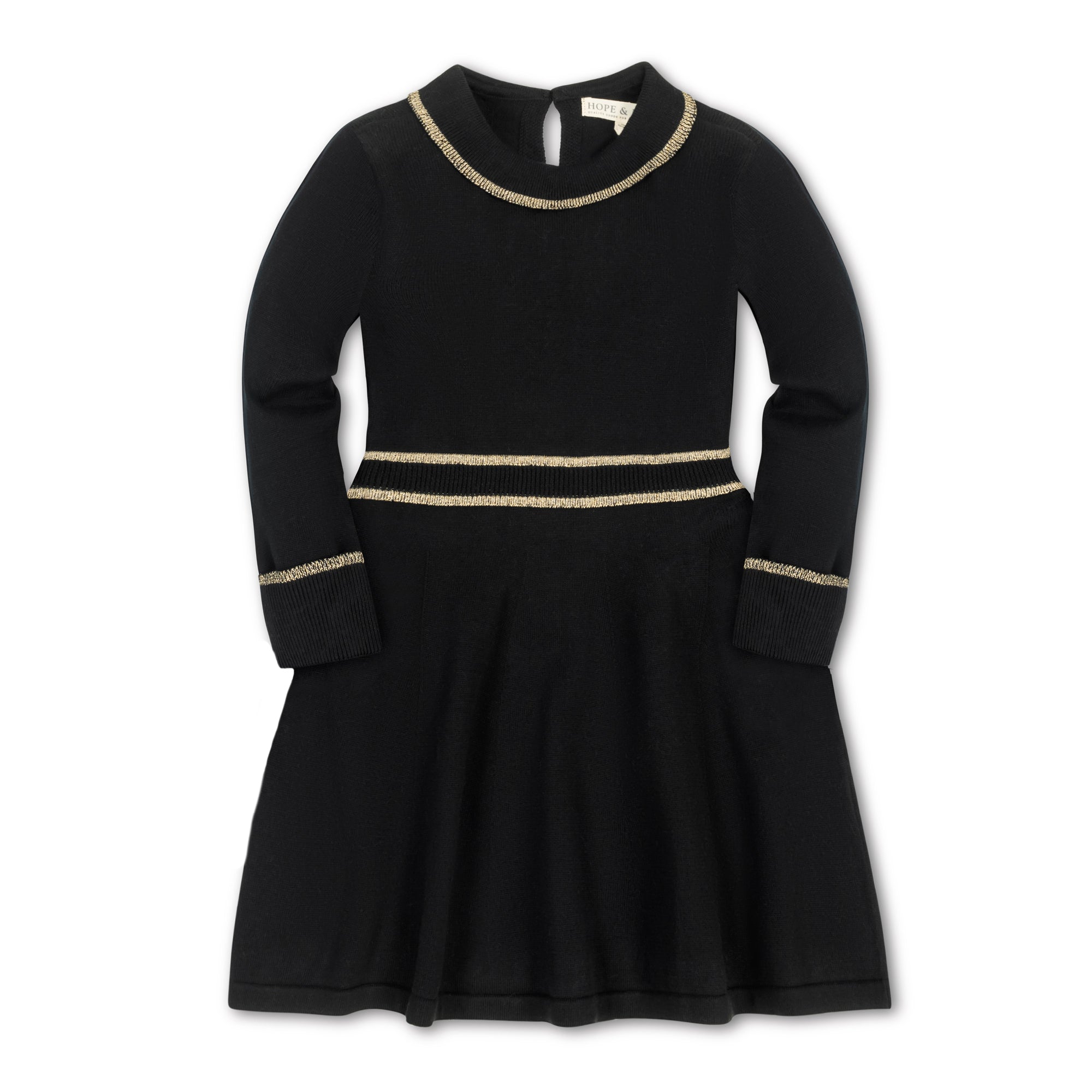 Organic Gold Tipped Sweater Dress