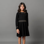 Organic Ruffle Collar Sweater Dress