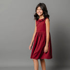 Organic Asymmetrical Bow Party Dress