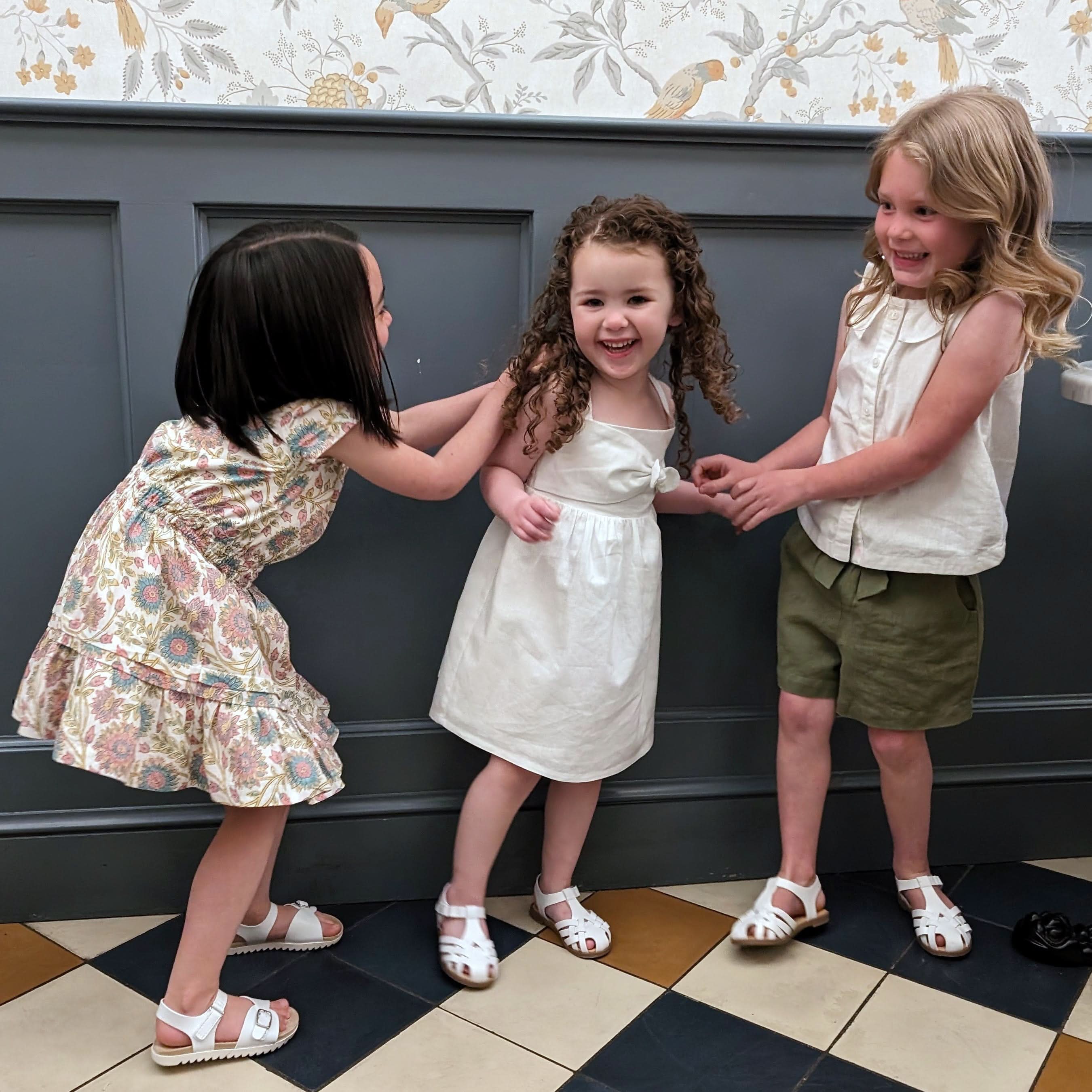 Girls Bow Front Sundress