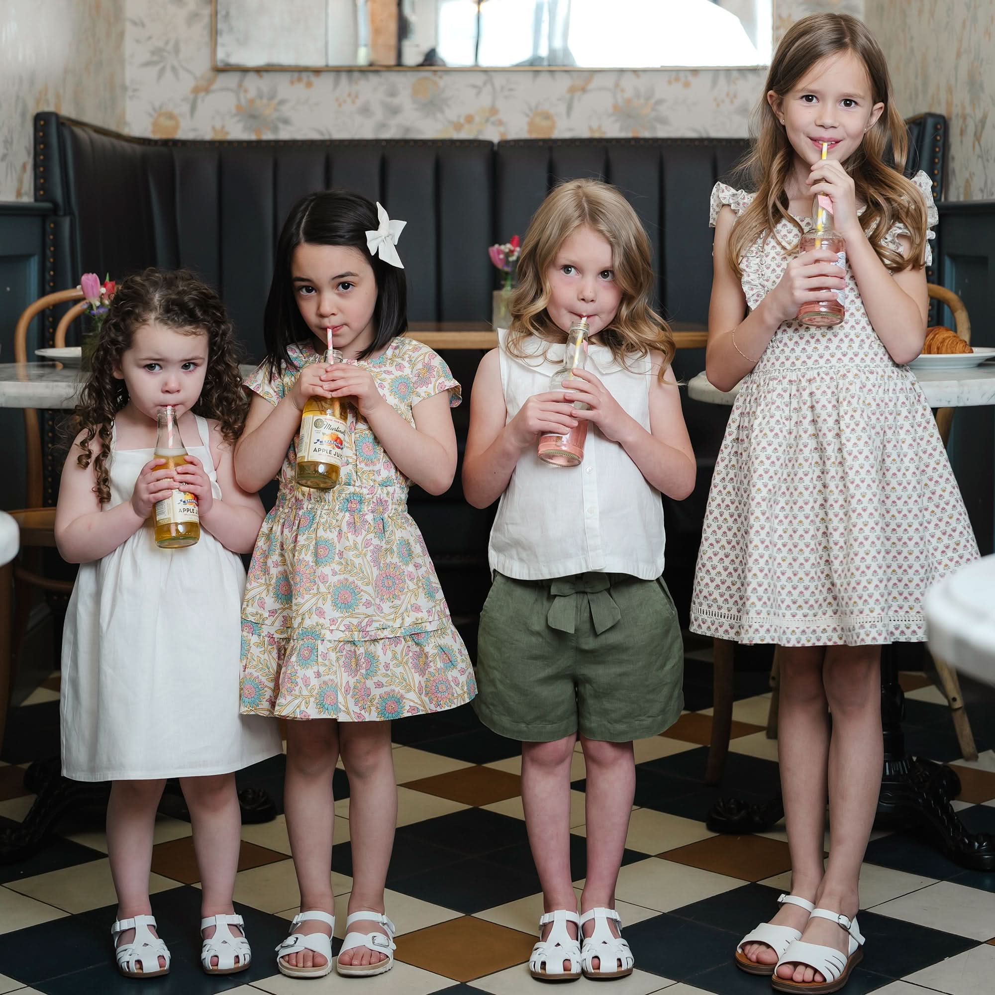 Girls Bow Front Sundress