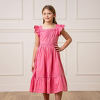 Baby Girl Organic Maxi Flutter Sleeve Dress